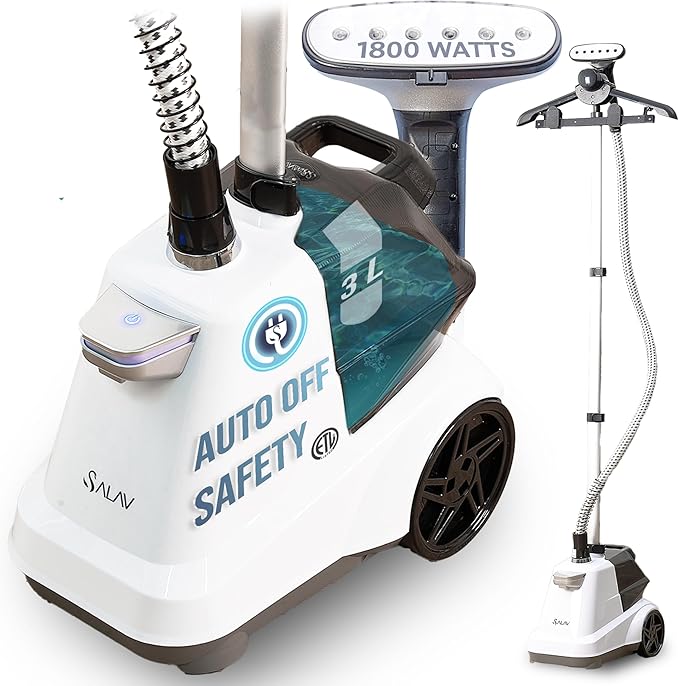 SALAV® Heavy Duty Smart Auto Shut-off Commercial Full-Size Garment Steamer by SALAV
