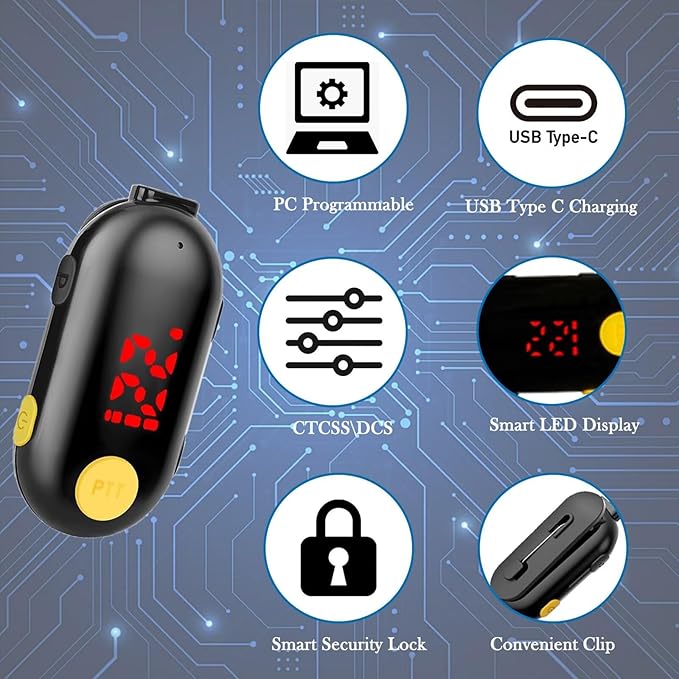 ELIDAIP T-M9 Super Mini Walkie Talkies - Image 3