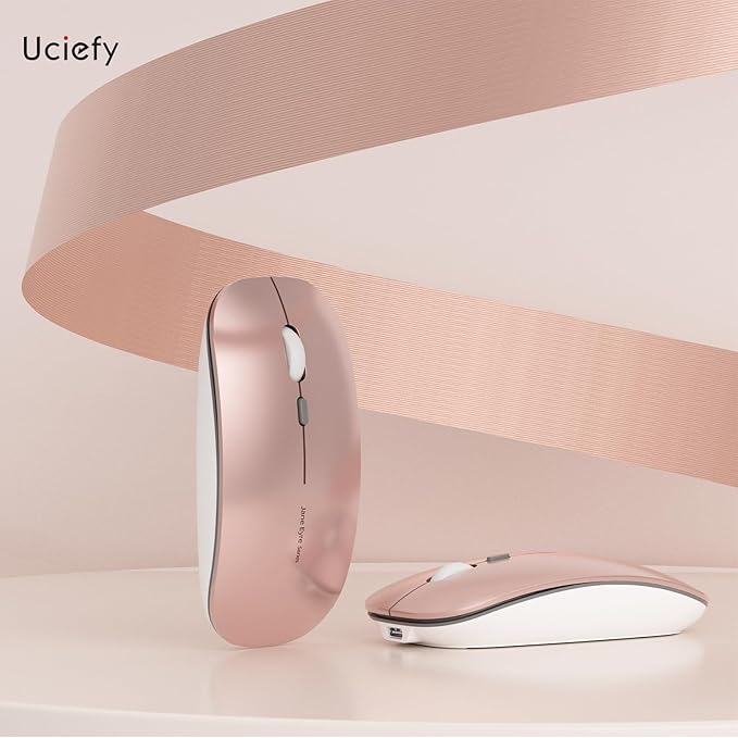 Uciefy Q5 Slim Rechargeable Wireless Mouse, 2.4G Portable Optical Silent Ultra - Image 7