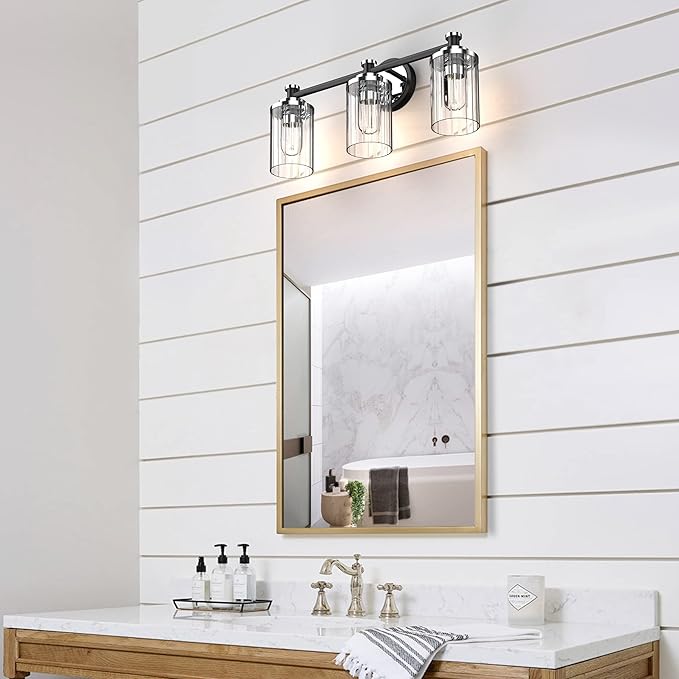 PHIXART Bathroom Lighting Fixtures Black and Chrome Bathroom Vanity Light - Image 7