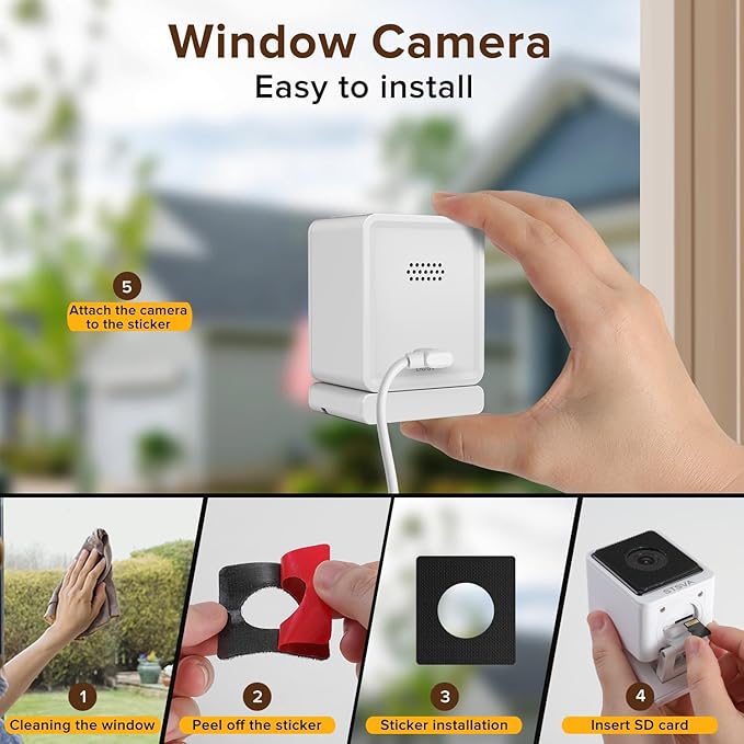 STSVA 3MP 2K Window Security Camera, 2.4G&5G WiFi Indoor Camera - Image 2