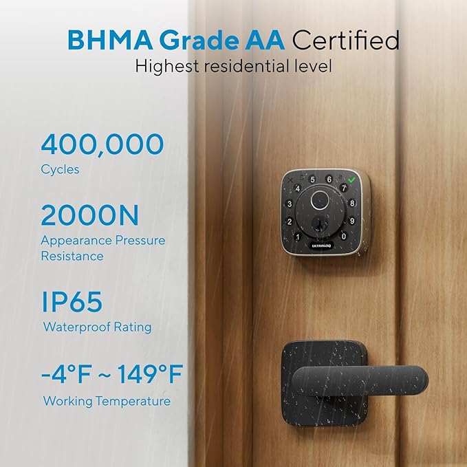 ULTRALOQ Bolt Fingerprint Smart Lock - Image 8