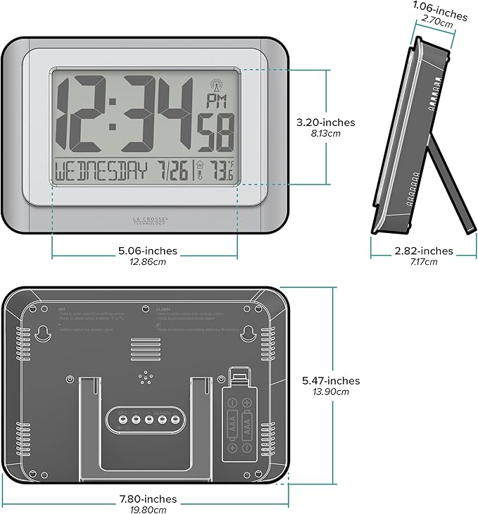 La Crosse Technology 513-88907-INT Digital Atomic Clock - Image 4