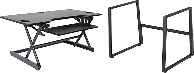 Rocelco 46" Large Height Adjustable Standing Desk BUNDLE by Rocelco