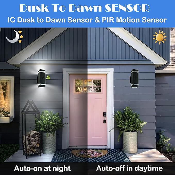 iYogaled Motion Sensor Outdoor Wall Lights - Image 4