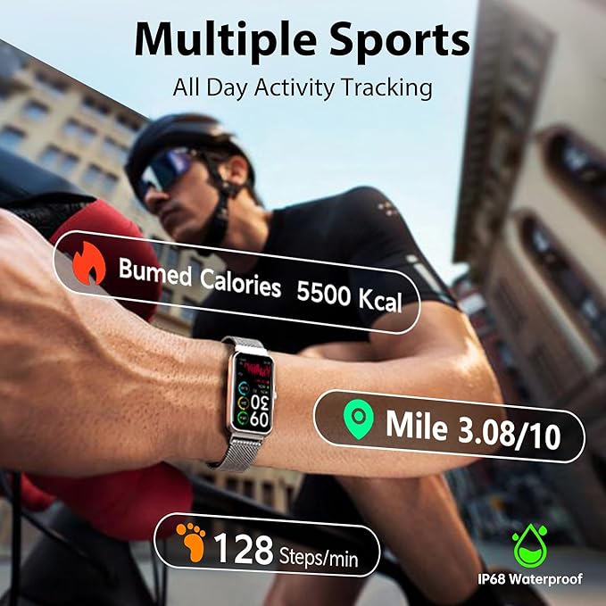 JYUAJOI Fitness Tracker with 24/7 Continuous Heart Rate, Blood Oxygen Monitor - Image 5