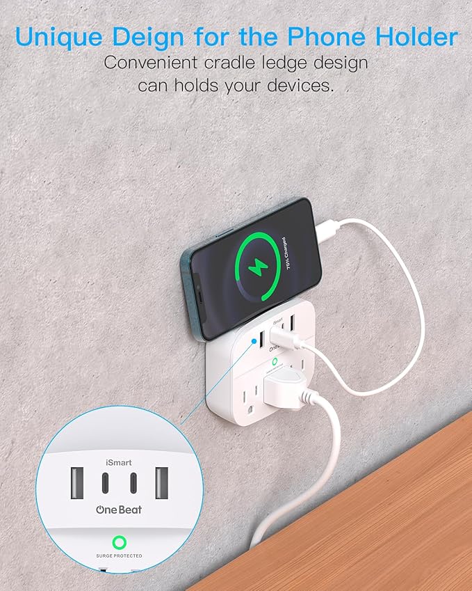 One Beat 2 Pack Multi Plug Outlet Splitter - Image 5