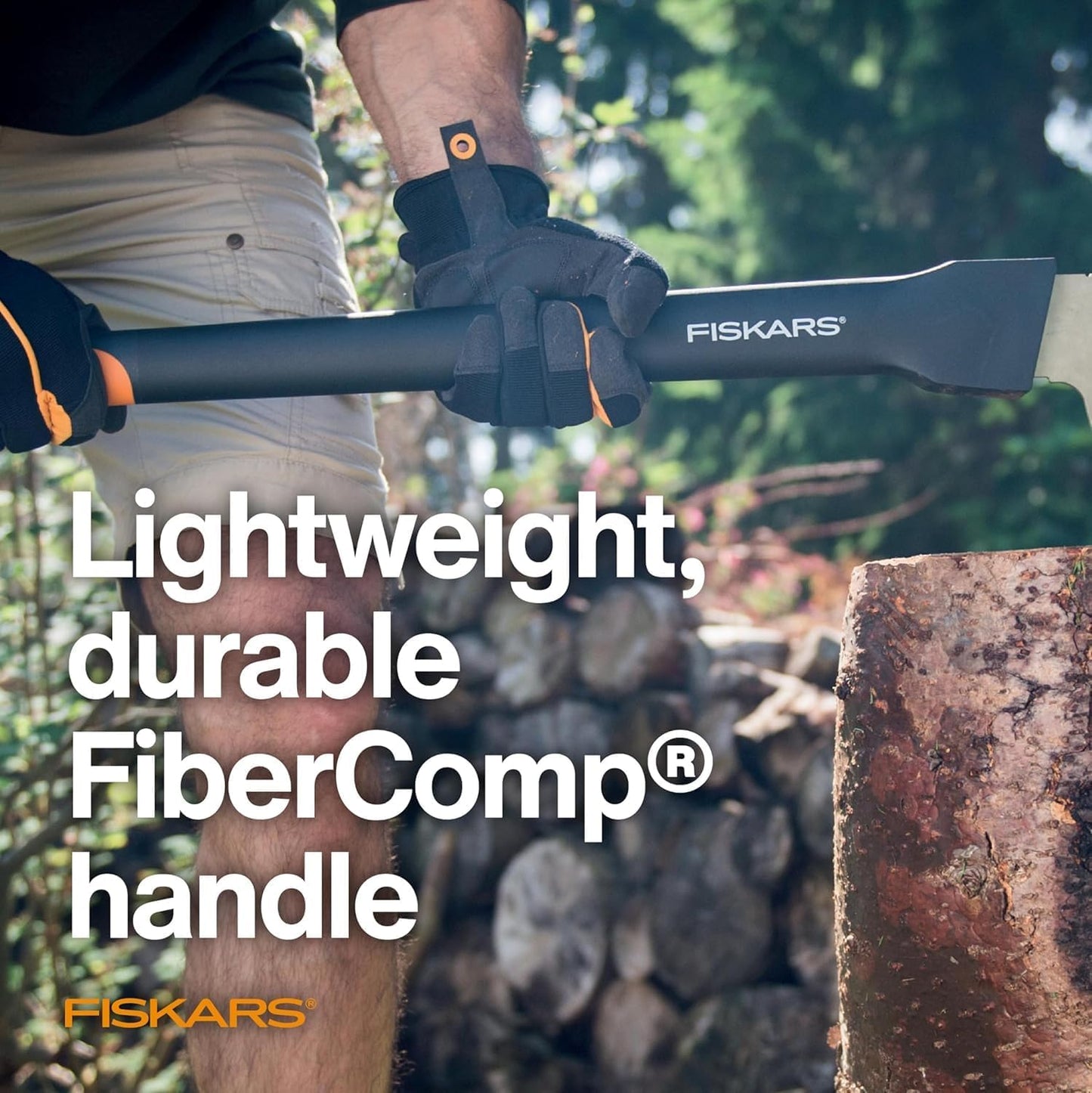 Fiskars 28" Hookaroon, Sharp and Lightweight Pickaroon Tool for Firewood | Lift, Drag, & Load Heavy Rounds of Firewood and Split Wood, Pick Tool for Logs & Forestry, Saves Your Back