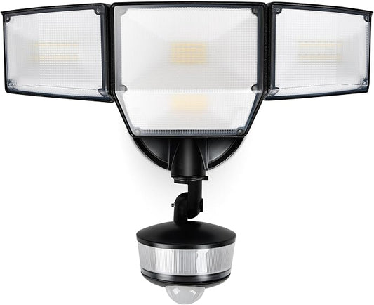 LUTEC 84W 9500LM LED Security Light Hardwire Motion Sensor Outdoor Lights by LUTEC