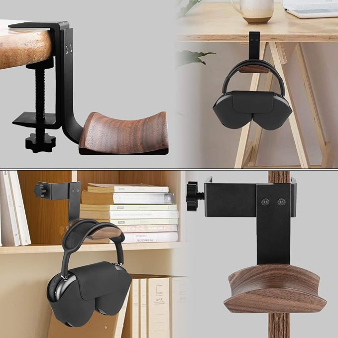GEEKRIA Wooden Headphones Stand Compatible - Image 6