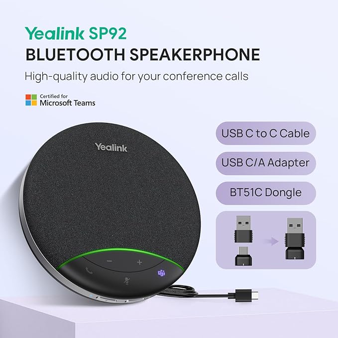 Yealink SP92 Bluetooth Speakerphone - Image 2