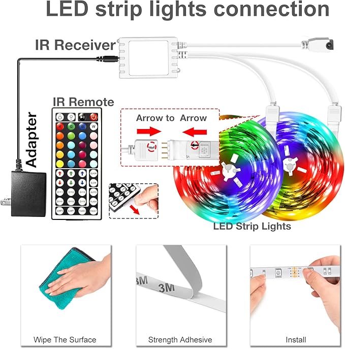 DAYBETTER IP65 Waterproof Led Strip Lights, Smart WiFi LED Lights Work - Image 6