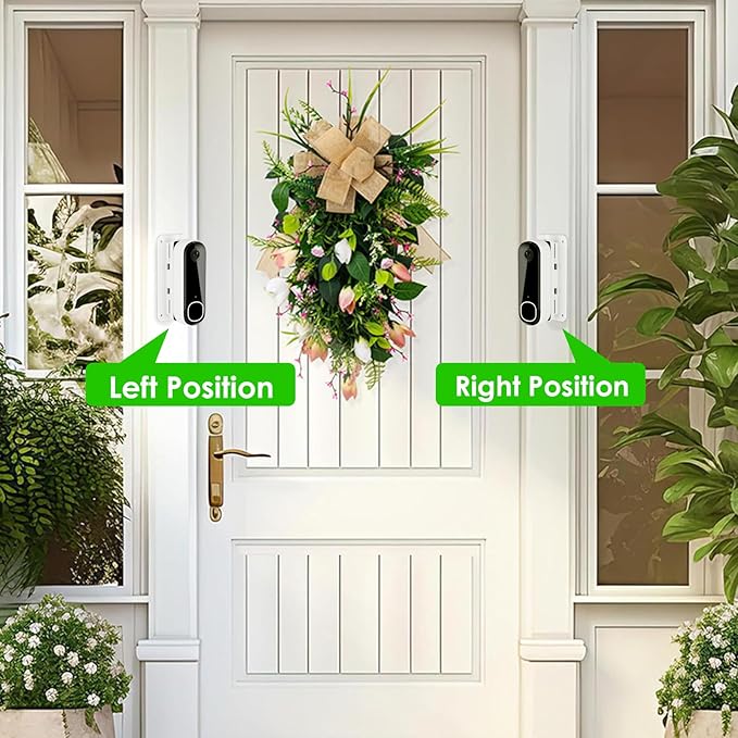 Angled Doorbell Wedge Mount for Arlo Video Doorbell 2K/HD -2nd Gen, No-Drill - Image 5