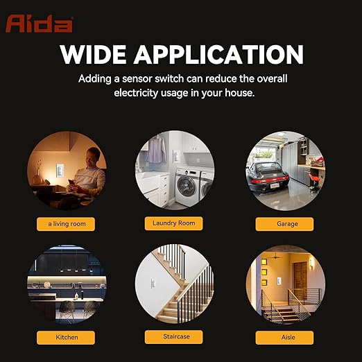 AIDA Single Pole Motion Sensor Light Switch w/Neutral Wire - Image 9