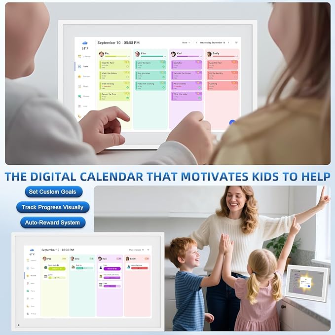 Calendar Digital 10.1 Inch, Digital Frame Combined Smart Touch Screen - Image 3