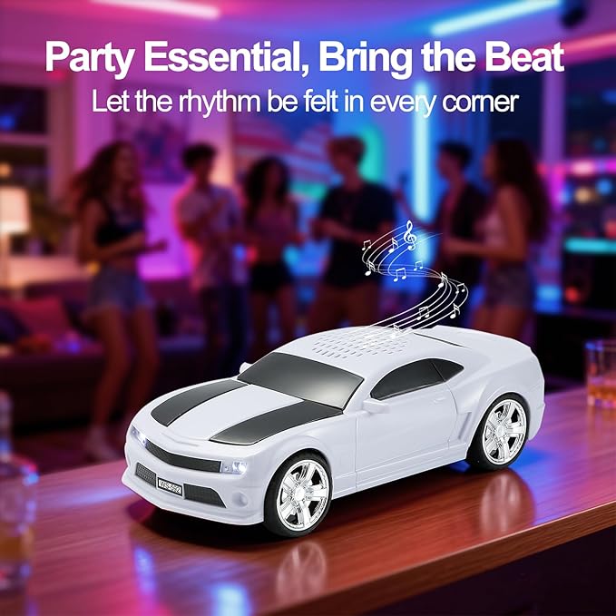 WSTER Classic Sports Car Model Bluetooth Speaker, Portable Wireless Outdoor - Image 9