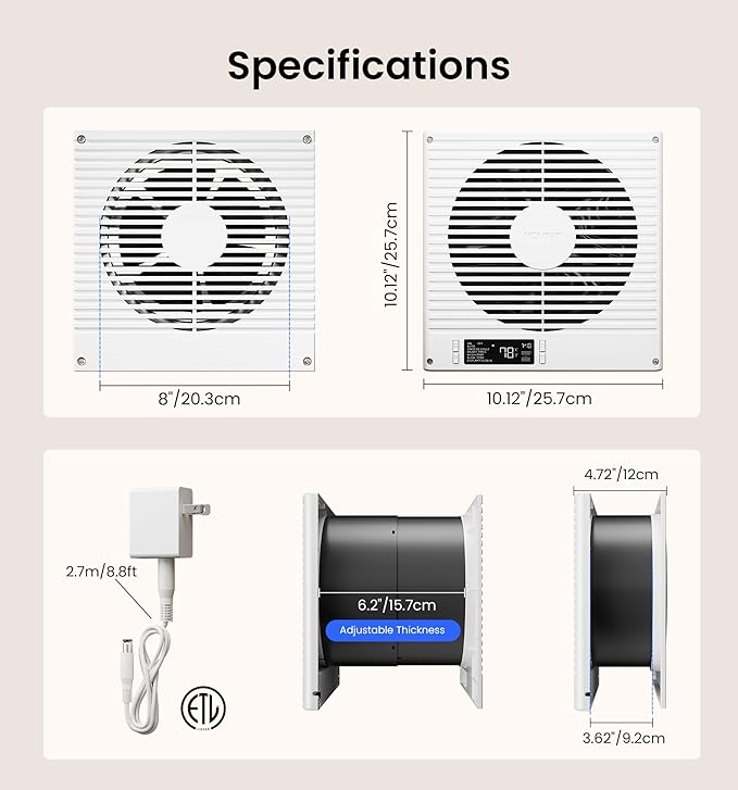 KOVIET 8" Room to Room Ventilation Fan - Image 8