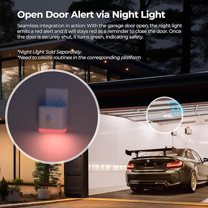 THIRDREALITY Zigbee Smart Garage Door Tilt Sensor, Adjustable Sensitivity Levels - Image 3