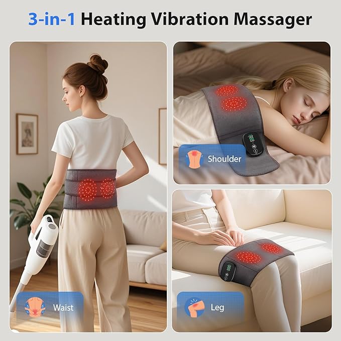 Lower Back Massager with Heat, Heating Pad - Image 4