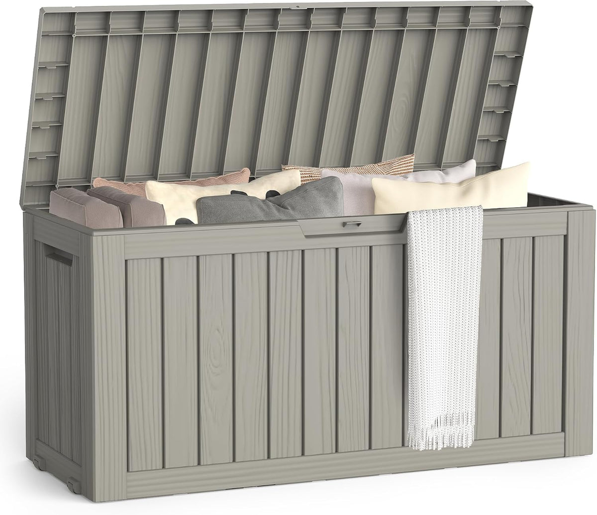 outdoor deck storage box, 75 gallon deck box,lockable, main product view