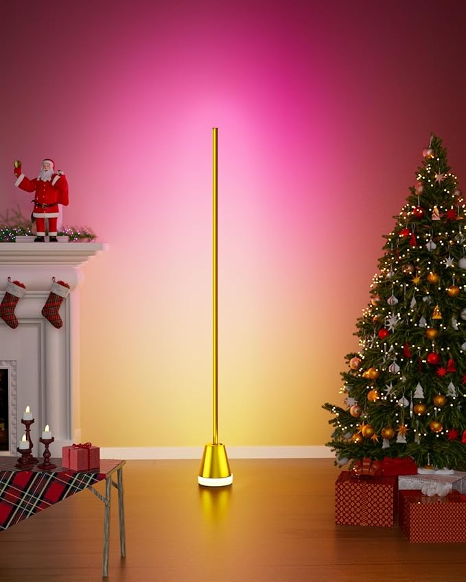 Keepsmile Smart RGB LED Corner Floor Lamp, 172 LEDs Bright Standing Lamps - Image 4