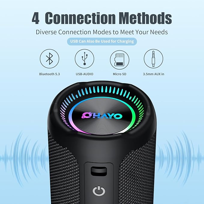 Bluetooth Speakers Wireless Loud Stereo Sound IPX7 Waterproof Outdoor Portable - Image 8