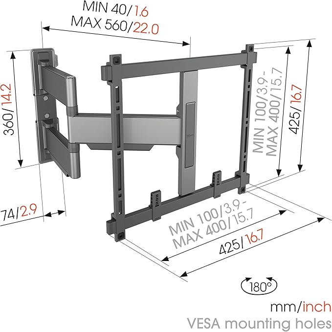 Vogel's TVM 5445 Full-Motion Ultra-Thin TV Wall Bracket - Image 8