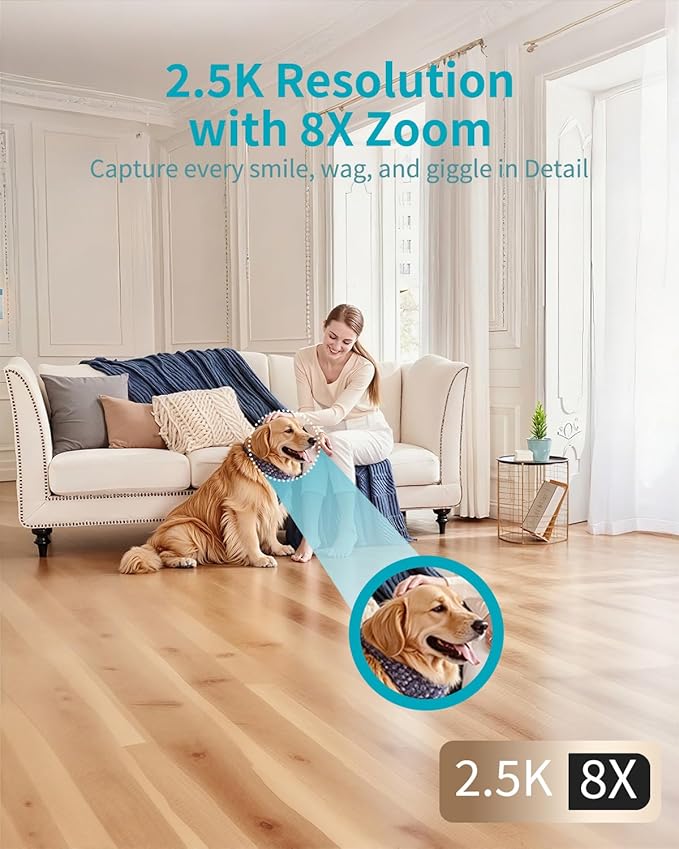 VIMTAG Indoor Pet Camera, 2.5K Dog Camera - Image 4