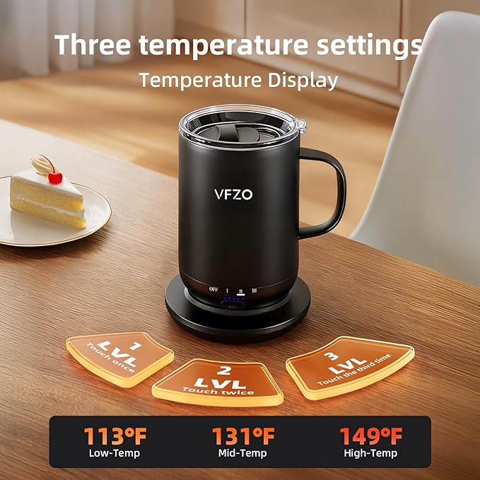 Self Heating Coffee Mug, High-Capacity- 18 oz, 180 Min Battery Life, Smart - Image 4