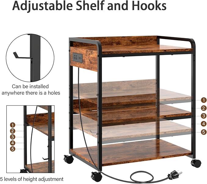 Livofloral 3 Tier Large Printer Stand - Image 3