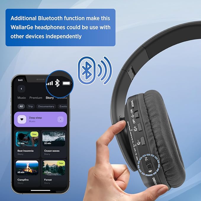 WallarGe Wireless Headphones for TV Watching, Easy Setup and Comfortable - Image 6