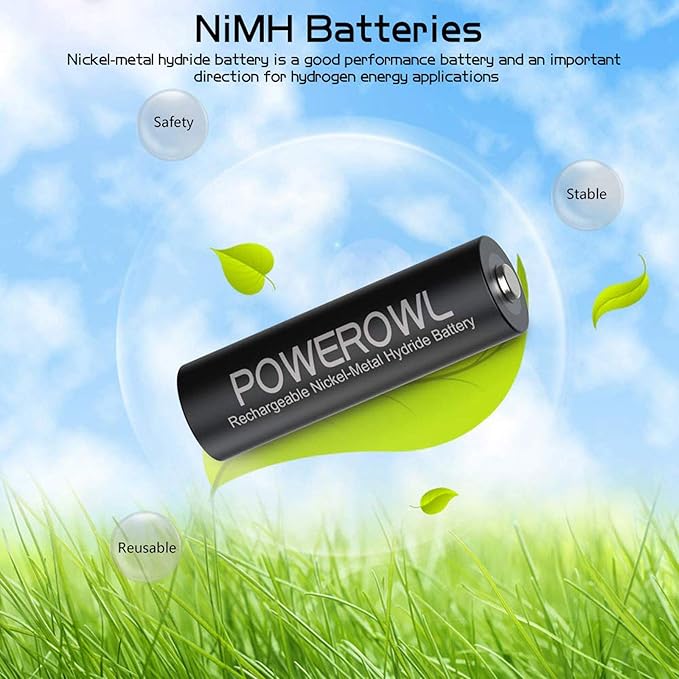 POWEROWL Rechargeable AA Batteries - Image 4