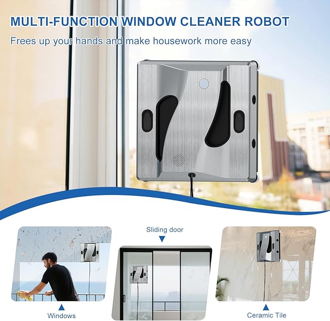 RSSIDOL Window Cleaning Robot 6000Pa Suction Power Window Cleaner Robot - Image 3