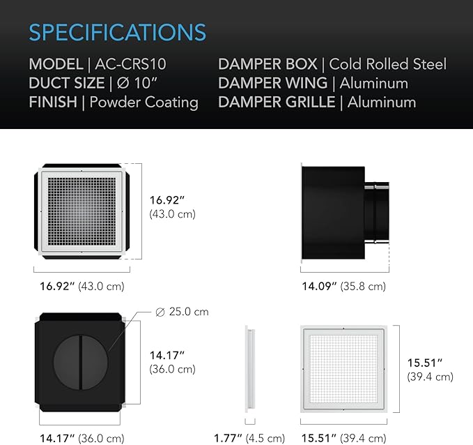 AC Infinity CLOUDWAY Whole House EC Fan S10, 1200 CFM - Image 7