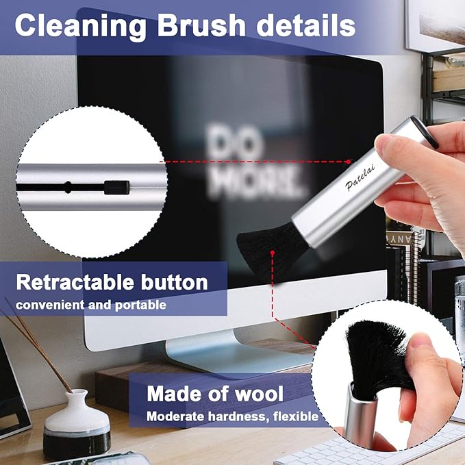 6 Pieces Portable Laptop Cleaning Brush Electronic Cleaning Brush Swipe - Image 2