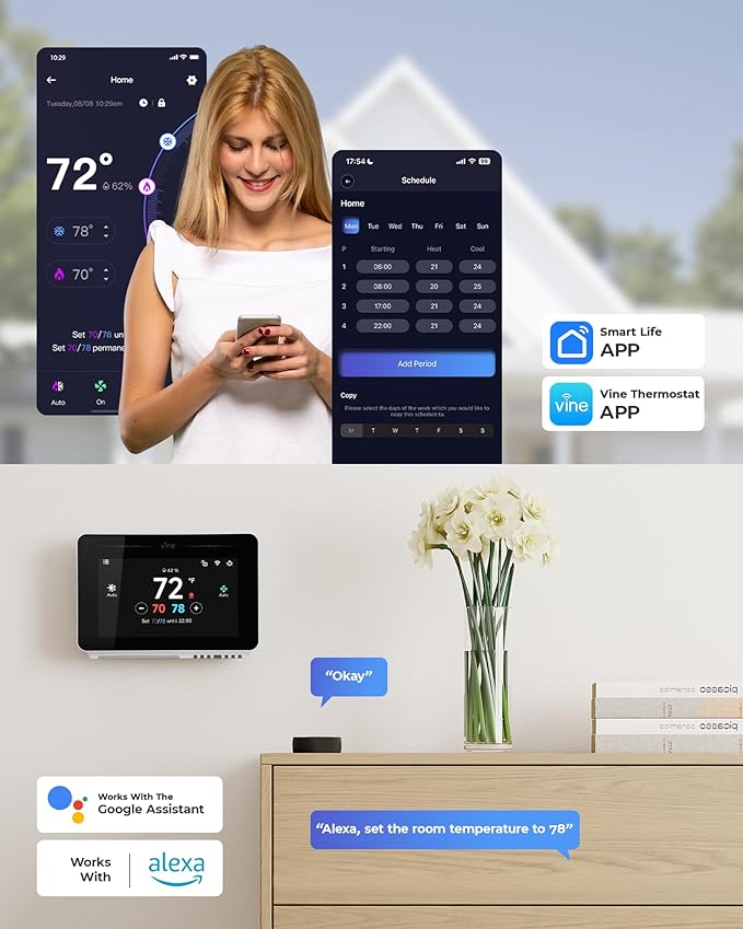 Vine Smart Thermostat for House - Image 5
