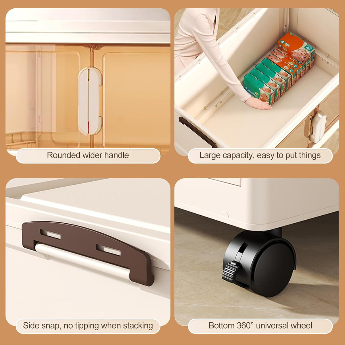 ergocar storage box, magnetic double opening door large on a desk or shelf