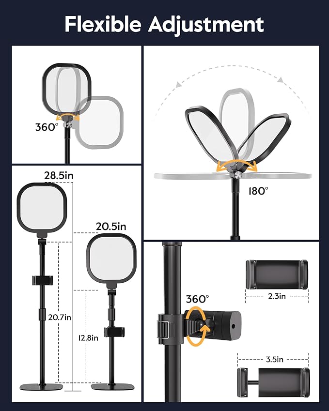 Video Conference Lighting for Zoom Meeting, Ring Light for Desk - Image 5