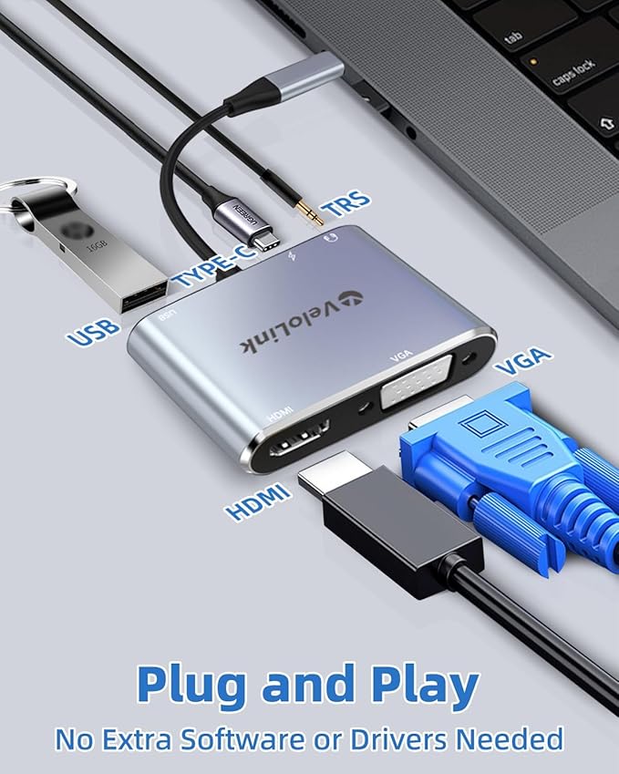 velolink USB C Hub MultiPort Adapter - Image 2