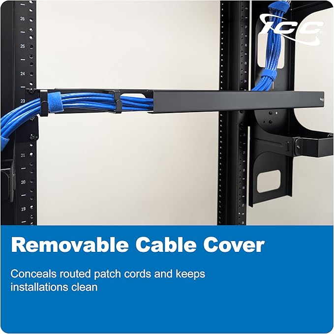 ICC 1U Ring Cable Manager Panel - Image 5
