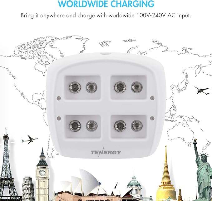 Tenergy TN136 4 Bay 9V Smart Charger - Image 8