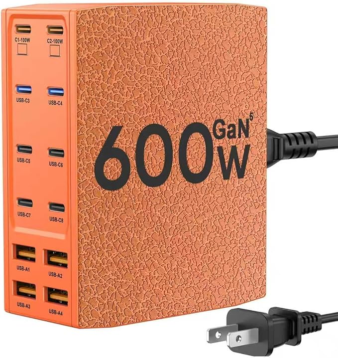 SAIPKYGS USB Charging Station, 12-Port USB C Charger Block by SAIPKYGS