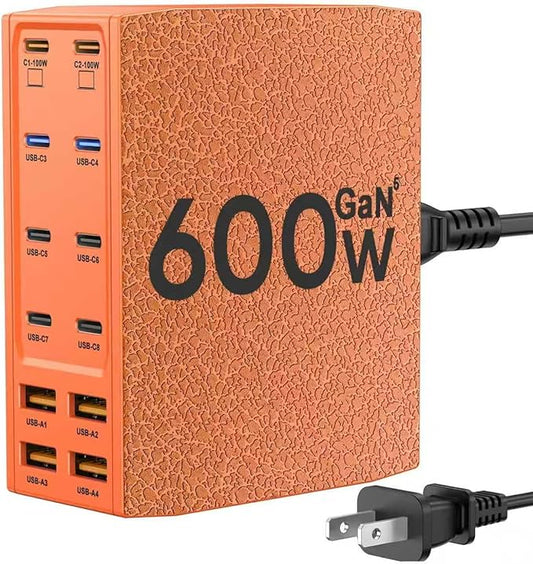 SAIPKYGS USB Charging Station, 12-Port USB C Charger Block by SAIPKYGS