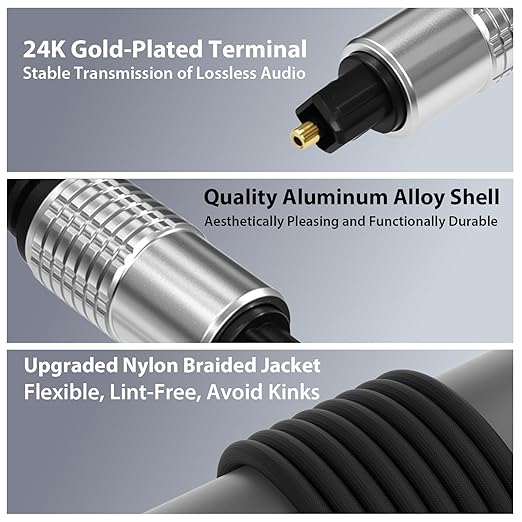 Cyberguys! Optical Audio Cable, Digital Optical Cable - Image 5