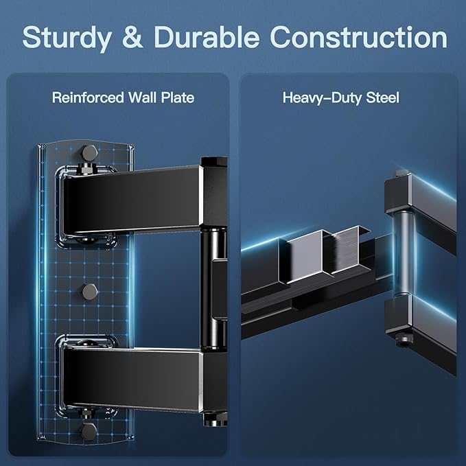 PERLESMITH Full Motion TV Wall Mount - Image 4
