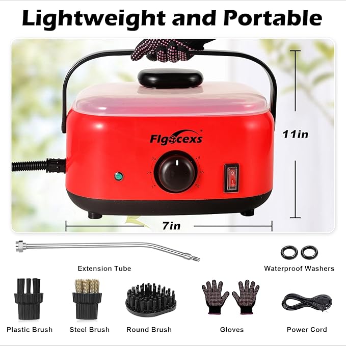 Flgocexs Steam Cleaner for Home, 2500W Pressurized Steam Cleaner - Image 7