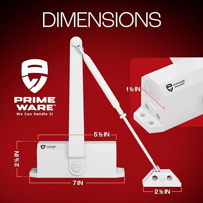 PrimeWare DC-300 Automatic Adjustable Door Closers - Image 2