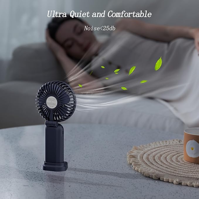 GOCKERA Portable Fan, 4200mAh Battery Operated Fan, 5 Speeds&Digital Display - Image 6