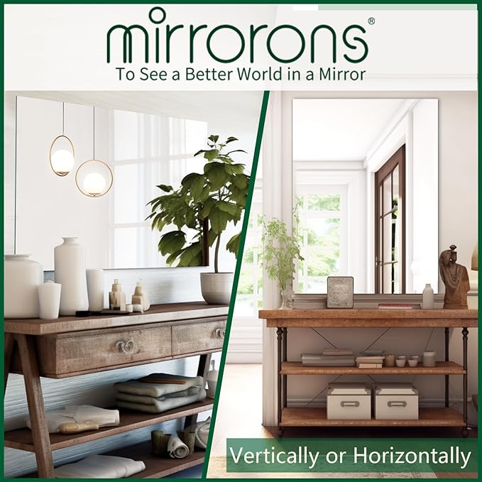 Mirrorons Bathroom Mirror 28"×36", Modern Bathroom Vanity Mirror, Frameless - Image 5