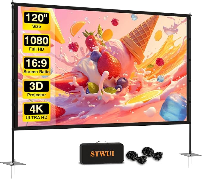 STWUI Outdoor-Projector-Screen-with-Stand by STWUI